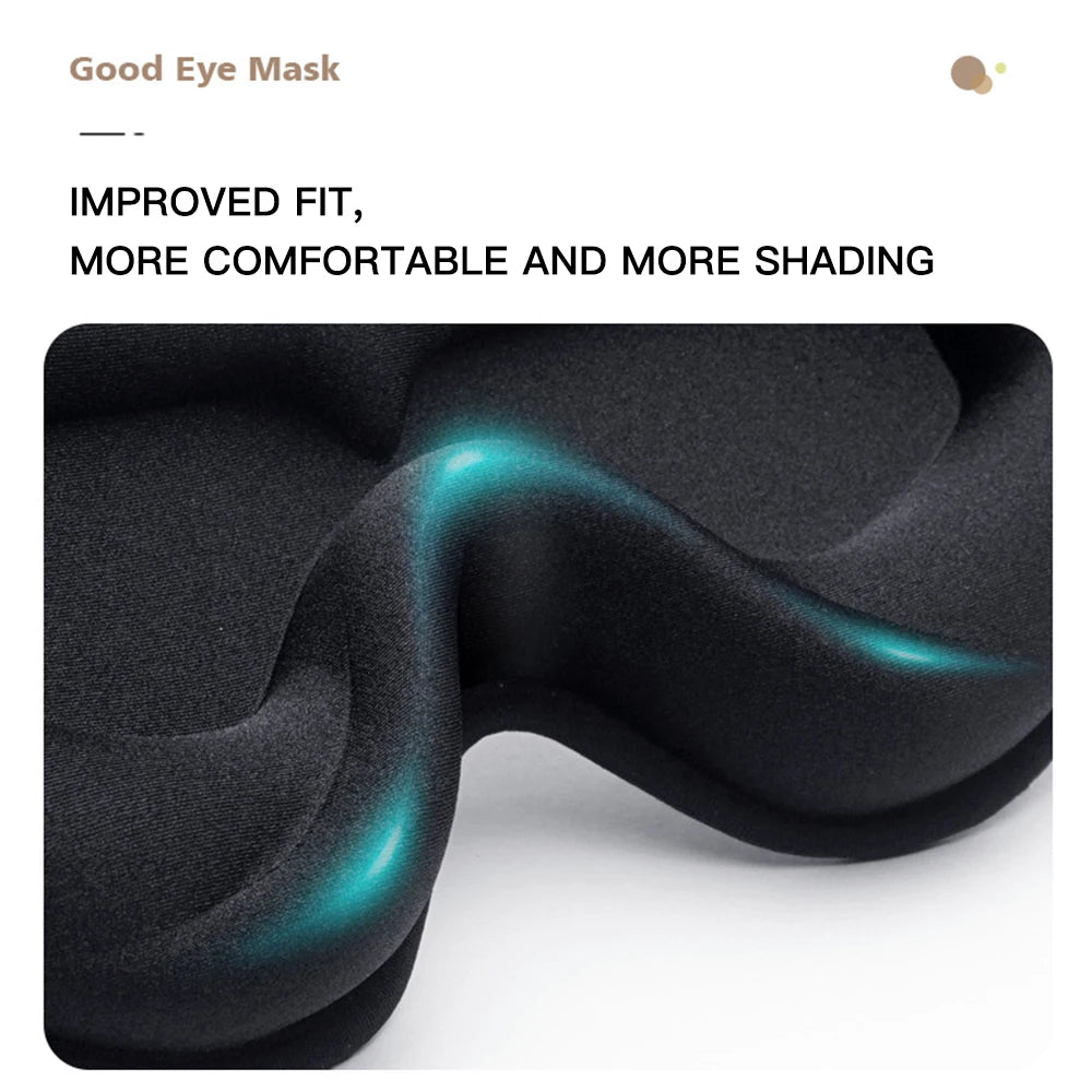 Masque de Sommeil 3D en Mousse à Mémoire de Forme