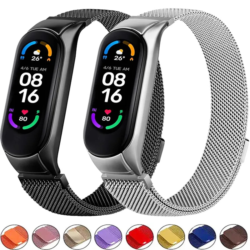 Bracelet en Boucle Milanaise pour Xiaomi Mi Band 7 6 5 4 3