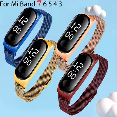 Bracelet en Boucle Milanaise pour Xiaomi Mi Band 7 6 5 4 3