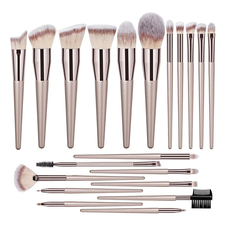 Ensemble de Pinceaux de Maquillage pour Femmes