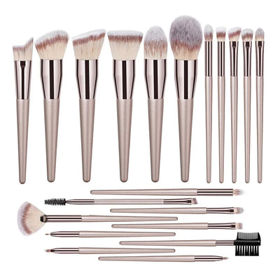 Ensemble de Pinceaux de Maquillage pour Femmes