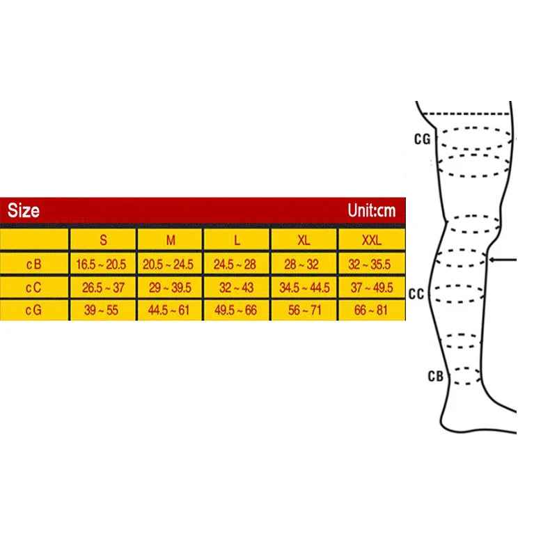 Chaussettes de Compression pour Prévention des Varices