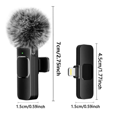 Microphone Cravate sans Fil pour Enregistrement Audio et Vidéo