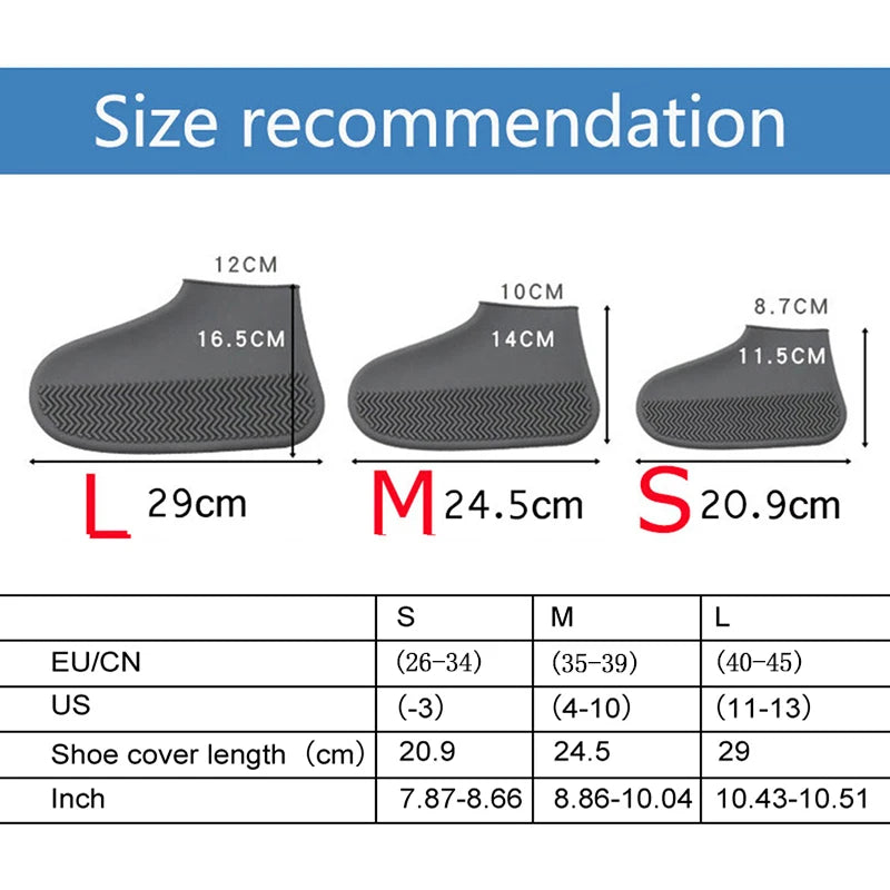 Couvre-chaussures en silicone