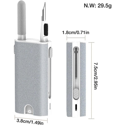 Ensemble Stylo de Nettoyage Multifonctionnel 5 en 1 pour Écouteurs