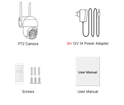 Caméra PTZ WiFi Intelligente Hiseeu 4K 8MP