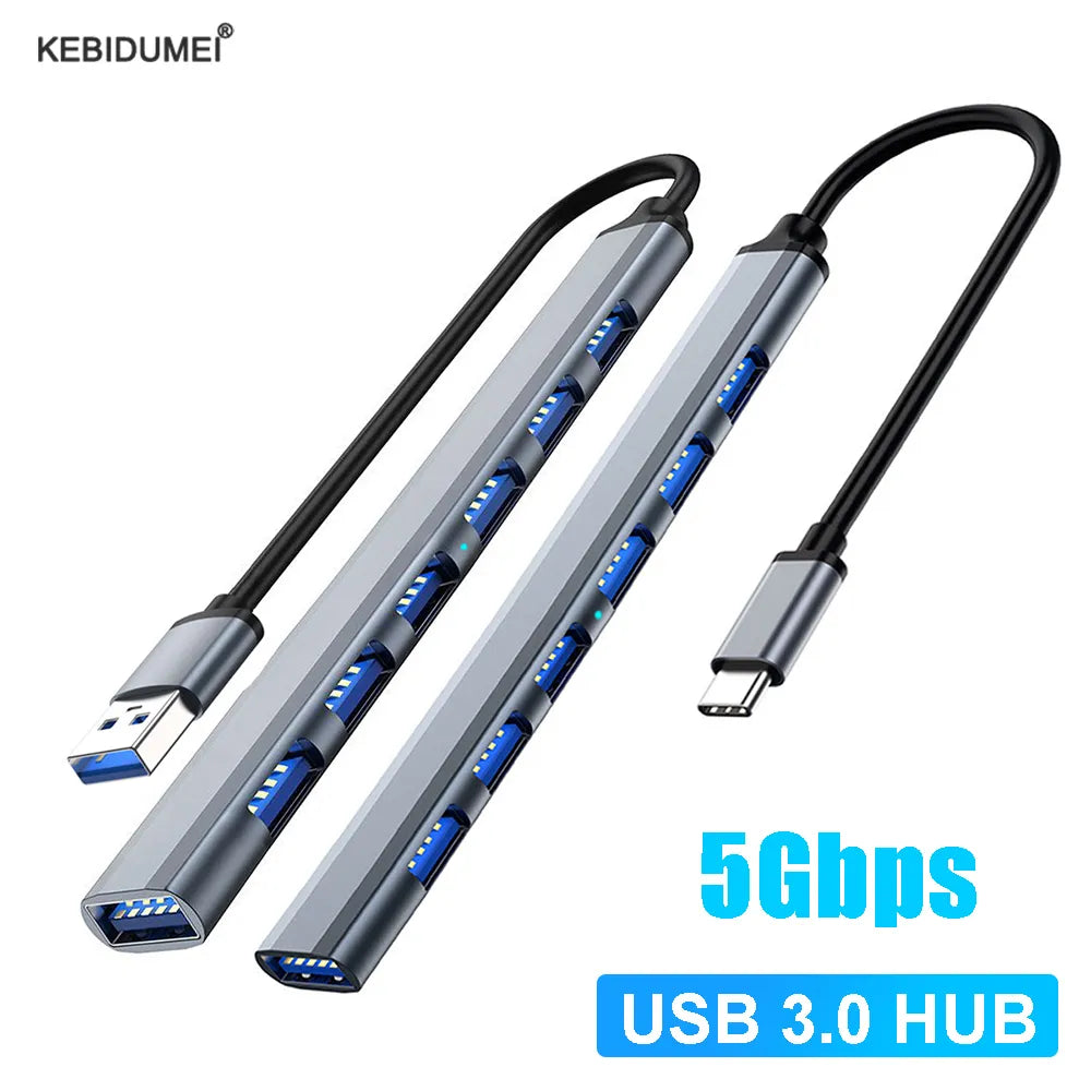 Hub USB Multiport Haute Vitesse 5Gbps